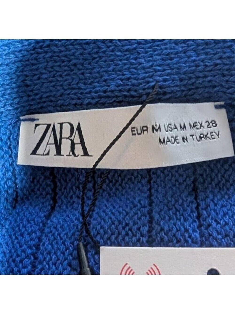 Zara | Pleated Knit Skirt In Blue - Picture 7 of 12